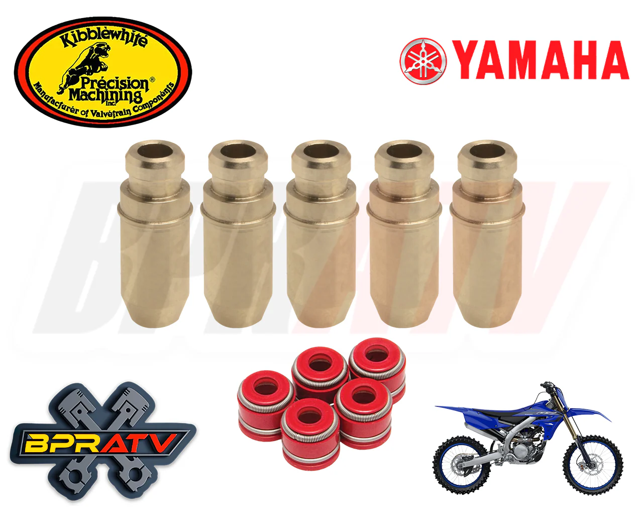 01-13 YZ250F Stage 2 Hot Cams Camshaft Kibblewhite Valves Valve Spring Head Kit - Image 9