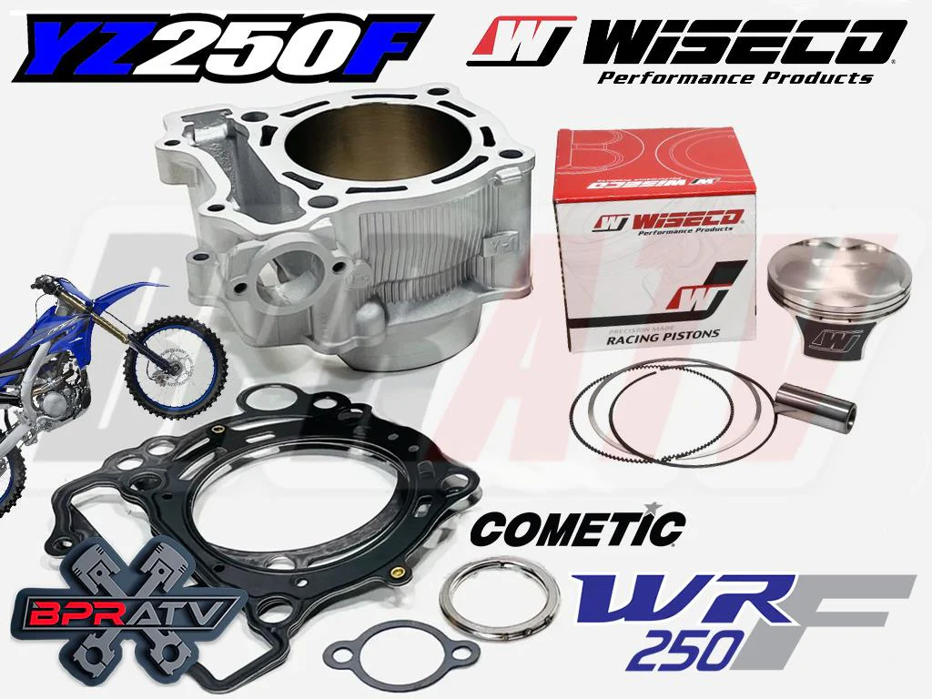 01-13 YZ250F Top End Rebuild Kit 77mm Stock Bore Replacement Cylinder Piston Kit - Image 14