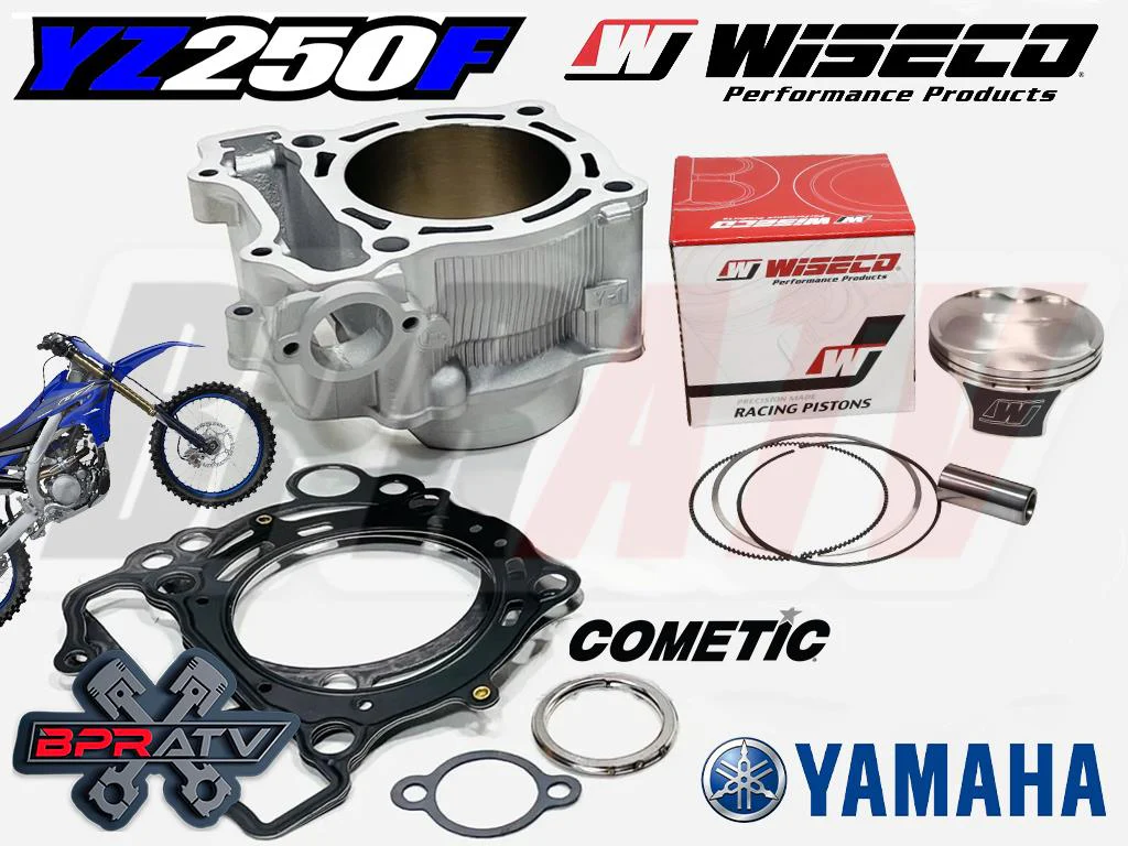 01-13 YZ250F Top End Rebuild Kit 77mm Stock Bore Replacement Cylinder Piston Kit - Image 3