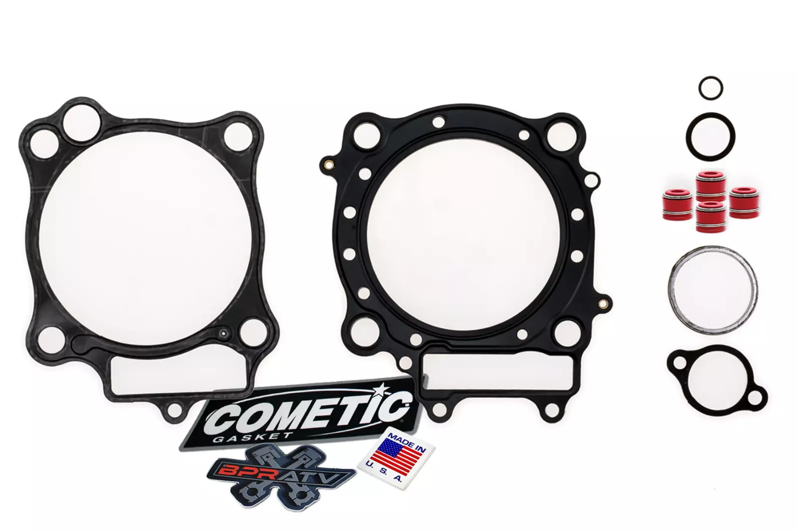 Honda CRF450R CRF 450R Stock Bore Cometic Top End Gasket Kit KP RED Seals '02-08 - Image 2