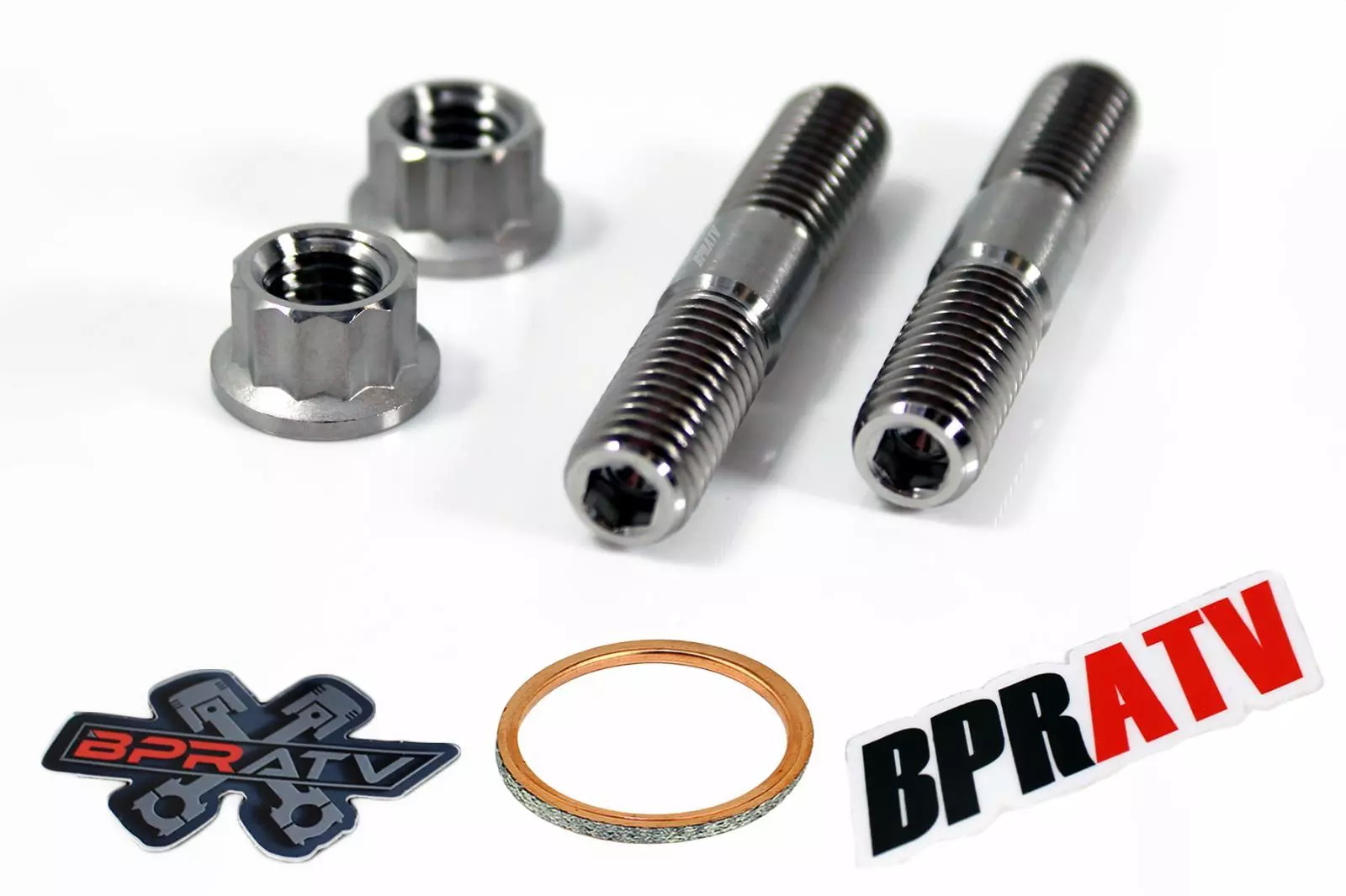 03-15 WR450F WR 450F TITANIUM Head Pipe Exhaust Studs Kit Bolts & Exhaust Gasket
