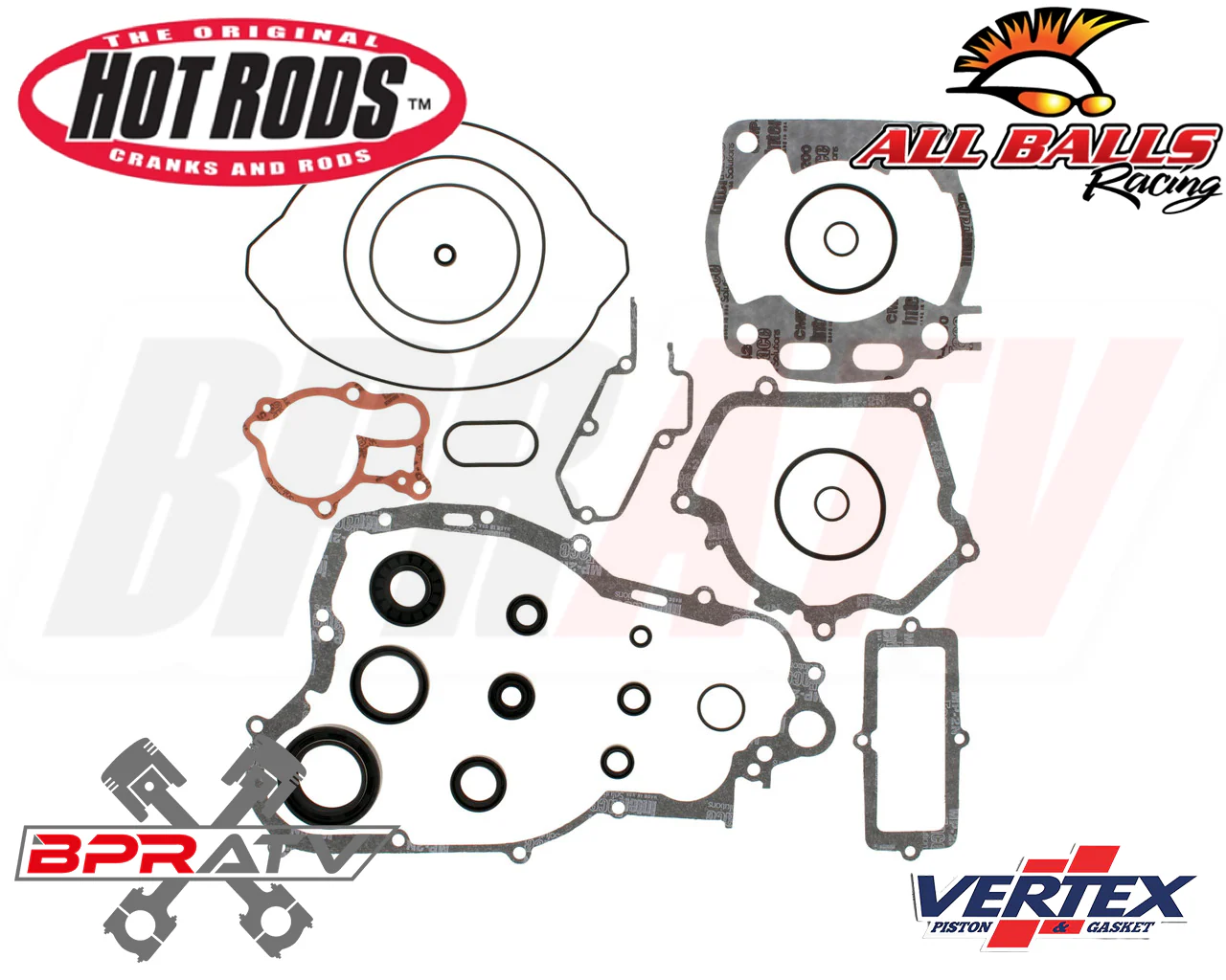 03-24 Yamaha YZ250 Stock Complete Motor Engine Rebuild Kit Cylinder Piston Crank - Image 13