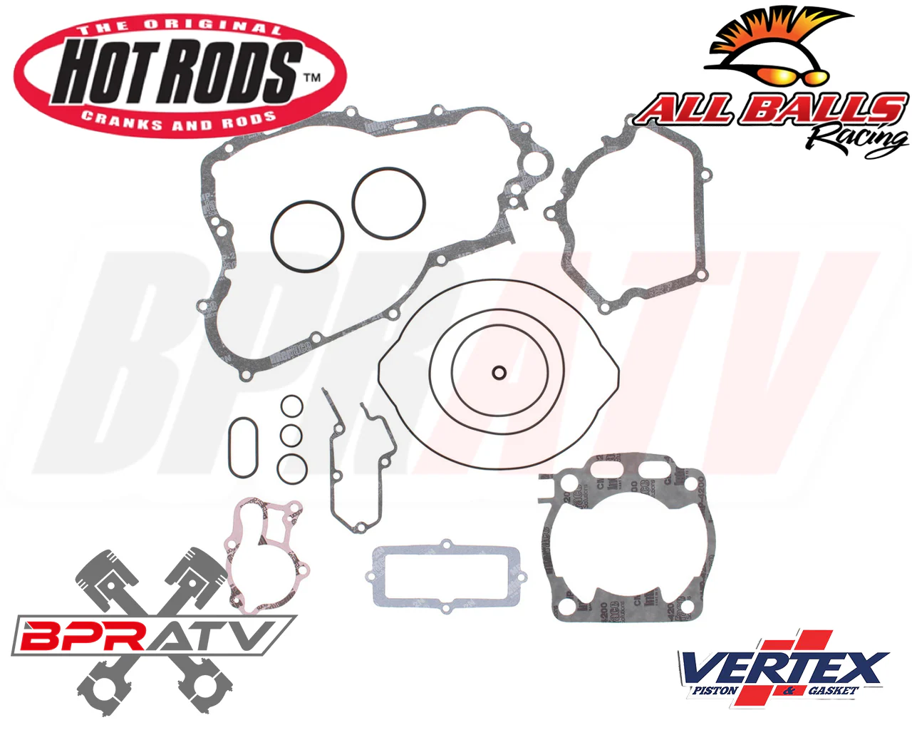 03-24 Yamaha YZ250 YZ 250 Cylinder Piston Hot Rods Crank Full Motor Rebuild Kit - Image 14