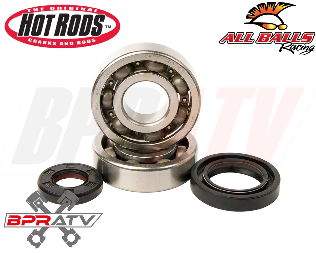 03+ Yamaha YZ250 YZ 250 Cylinder Piston Hot Rod Crank Complete Motor Rebuild Kit - Image 9