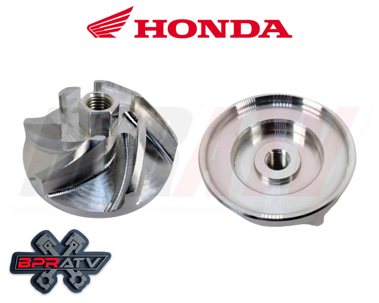 2004-2005 Honda TRX450R 450R 450ER BPRATV Billet CNC Hi-Flow Water Pump Impeller - Image 2