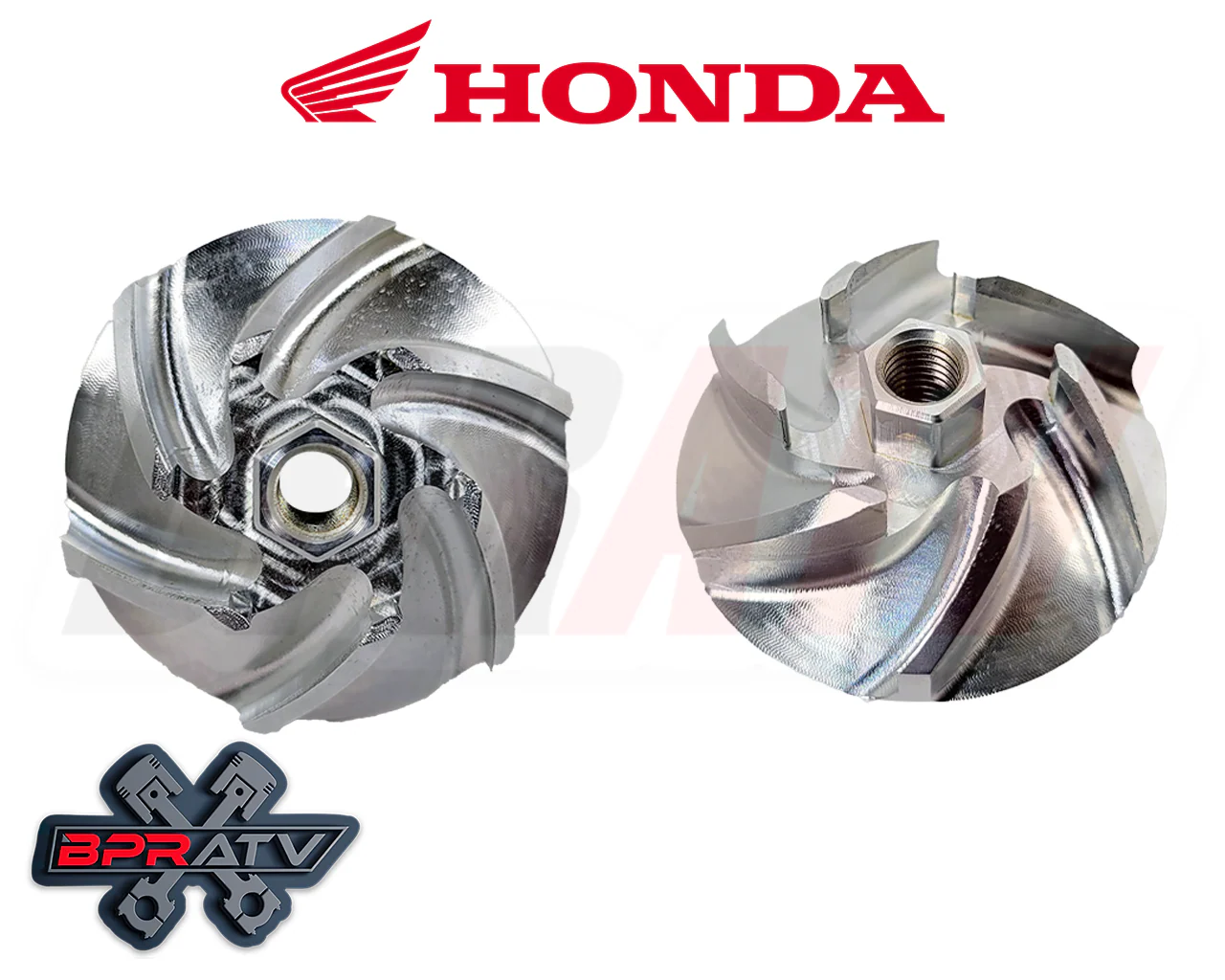 2004-2005 Honda TRX450R 450R 450ER BPRATV Billet CNC Hi-Flow Water Pump Impeller - Image 3