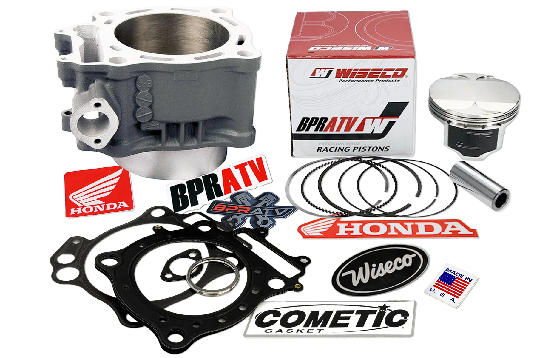 04-05 Honda TRX450R 97mm +3 Wiseco Pump Gas Piston Big Bore Top End Cylinder Kit - Image 2