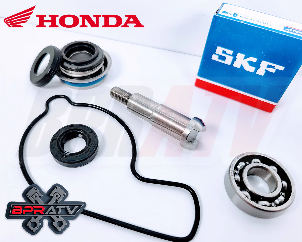 04-05 Honda TRX450R BPR Billet CNC Hi-Flow Water Pump Impeller Shaft Rebuild Kit - Image 7