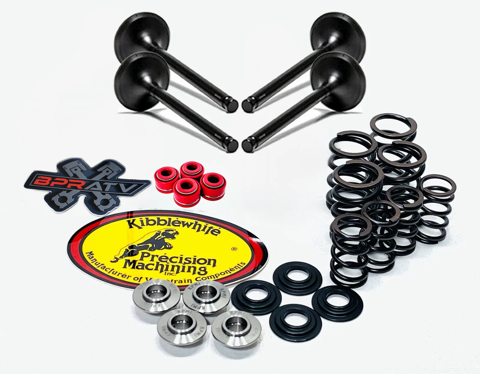 04-05 Honda TRX450R Kibblewhite Valves Springs Wiseco Piston Top End Rebuild Kit - Image 10