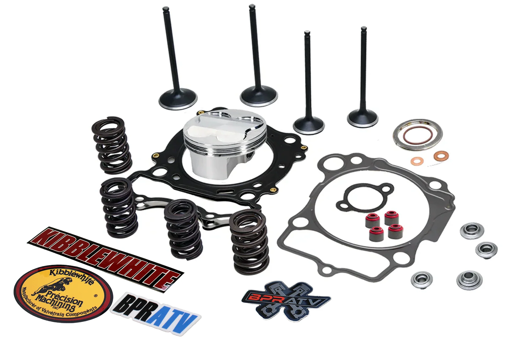 04-05 Honda TRX450R Kibblewhite Valves Springs Wiseco Piston Top End Rebuild Kit - Image 17