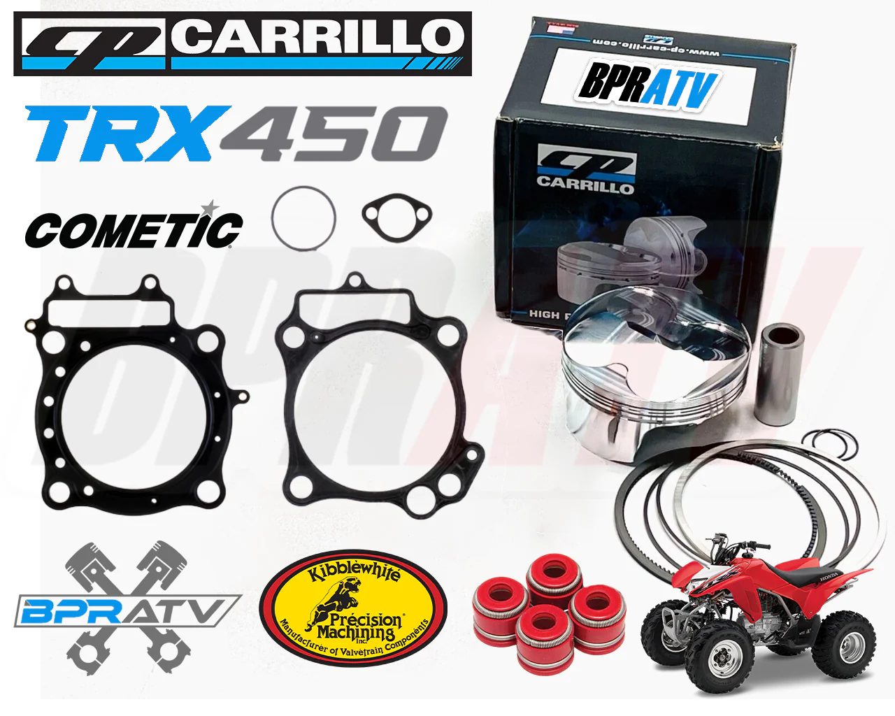 04 05 Honda TRX450R TRX 450R 94mm 11:1 CP OEM Bore Piston COMETIC Gasket Kit USA - Image 3