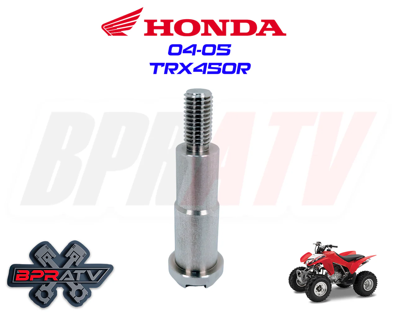 04-05 Honda TRX450R TRX 450R BPRATV Water Pump Shaft Replacement 19241-HP1-670 - Image 3