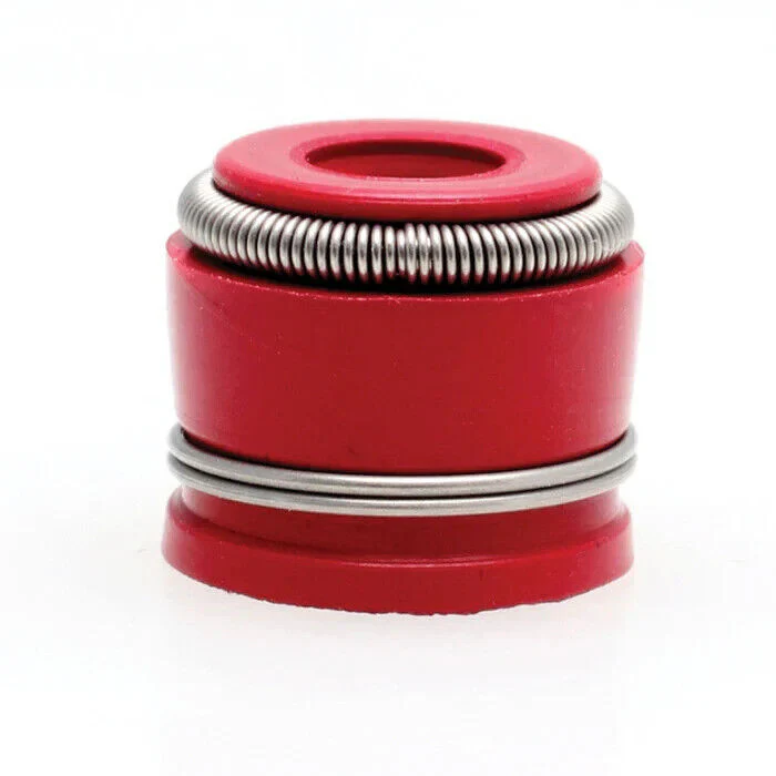 04-05 Honda TRX450R TRX 450R Head Valve Stem Guide Viton RED Seals Seal Set of 4 - Image 3