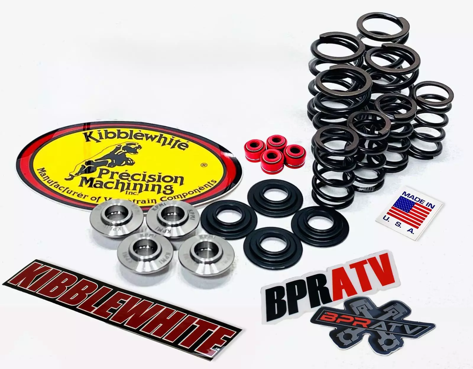 04 05 Honda TRX450R TRX 450R Kibblewhite Valves Springs Guides Head Rebuild Kit - Image 5