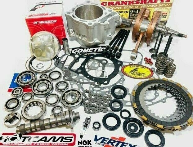 04 05 TRX 450R Rebuild Kit Complete Top Bottom End Hotcam Valves Engine Redo Kit