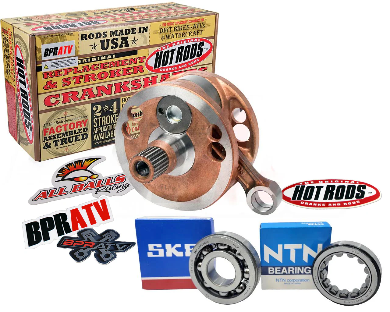 04 05 TRX 450R Stock Crank Rebuilt Bottom End Motor Engine Rebuild Assembly Kit - Image 6
