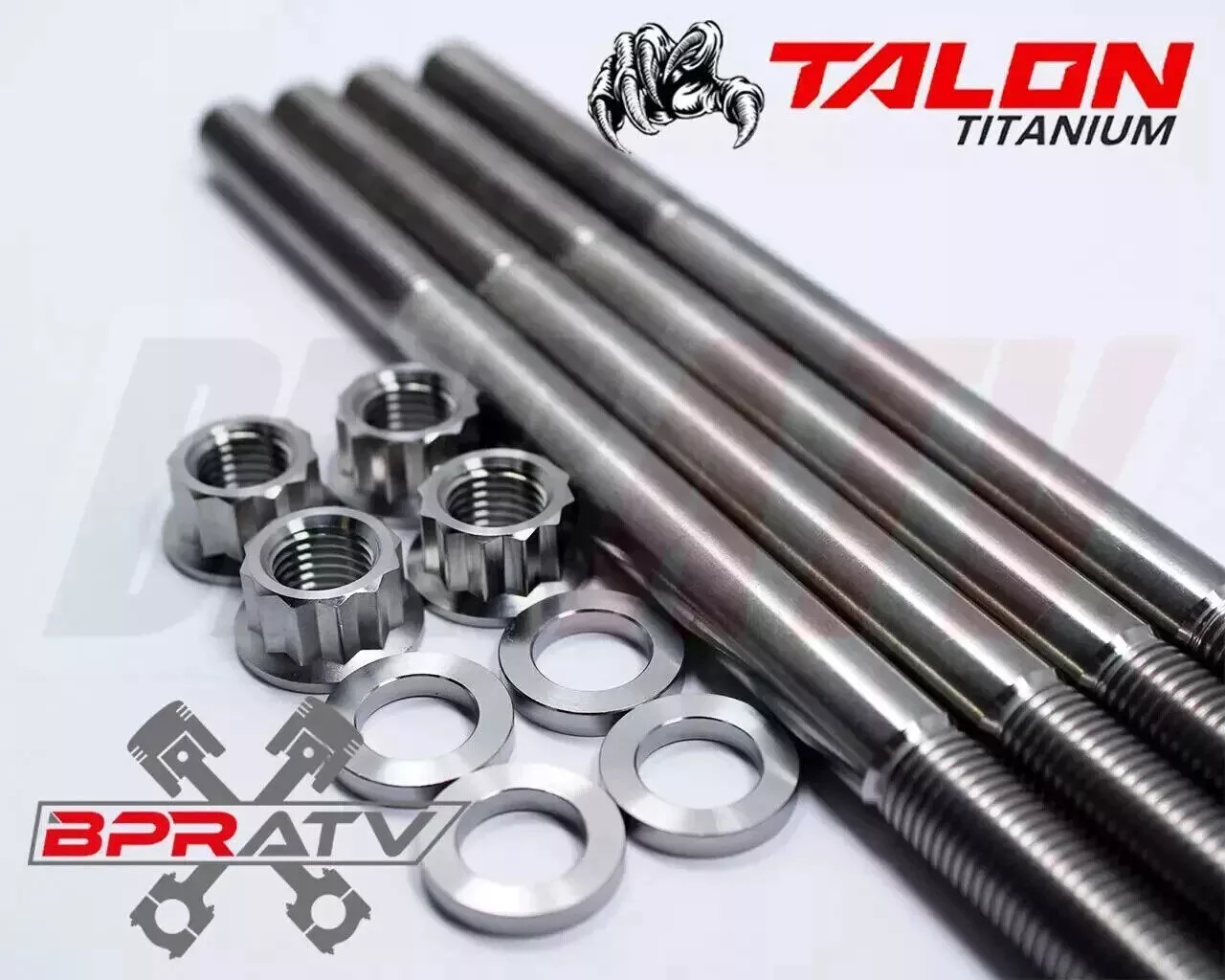 04 05 TRX450R Ti Cylinder Case Studs Honda 450R TITANIUM Crankcase Head Stud Kit - Image 13