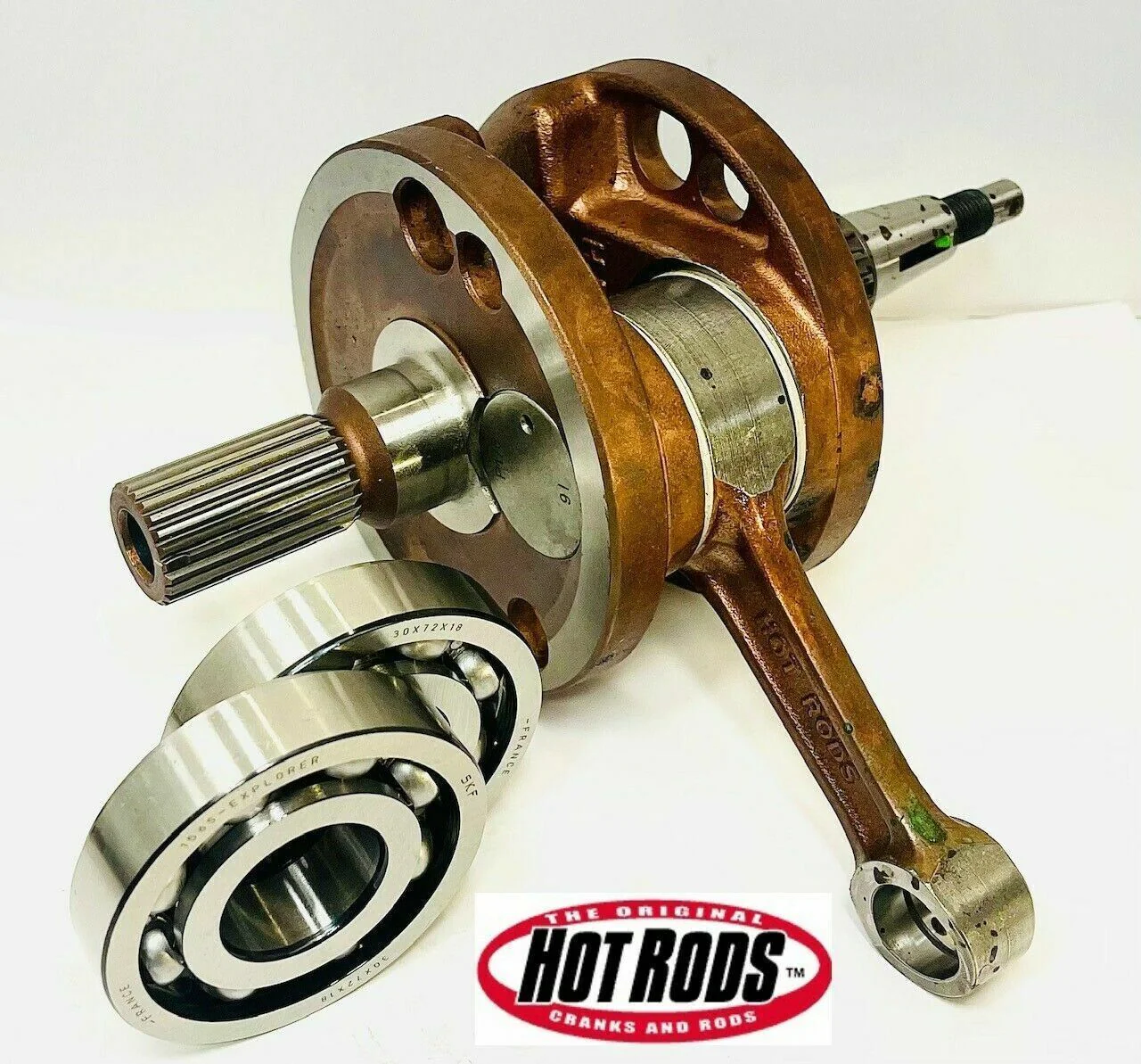 04 05 TRX450R TRX 450R Hotrods Stock Replacement Crank Crankshaft Main Bearings - Image 12