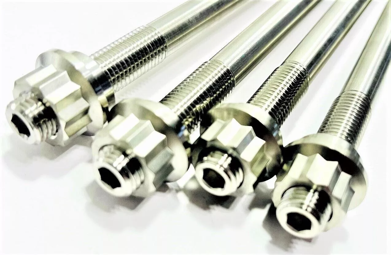 04 05 TRX450R TRX 450R Crankcase Cylinder Studs Head Stud Kit Titanium Bolts Set - Image 3