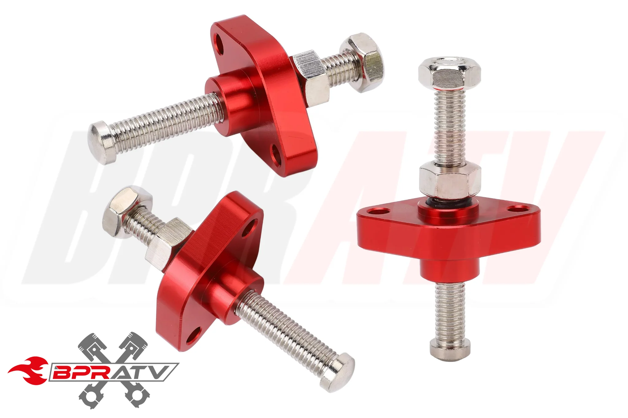 04-07 Rhino 660 Cam Timing Chain Guides RED Cam Chain Tensioner & Cometic Gasket - Image 9