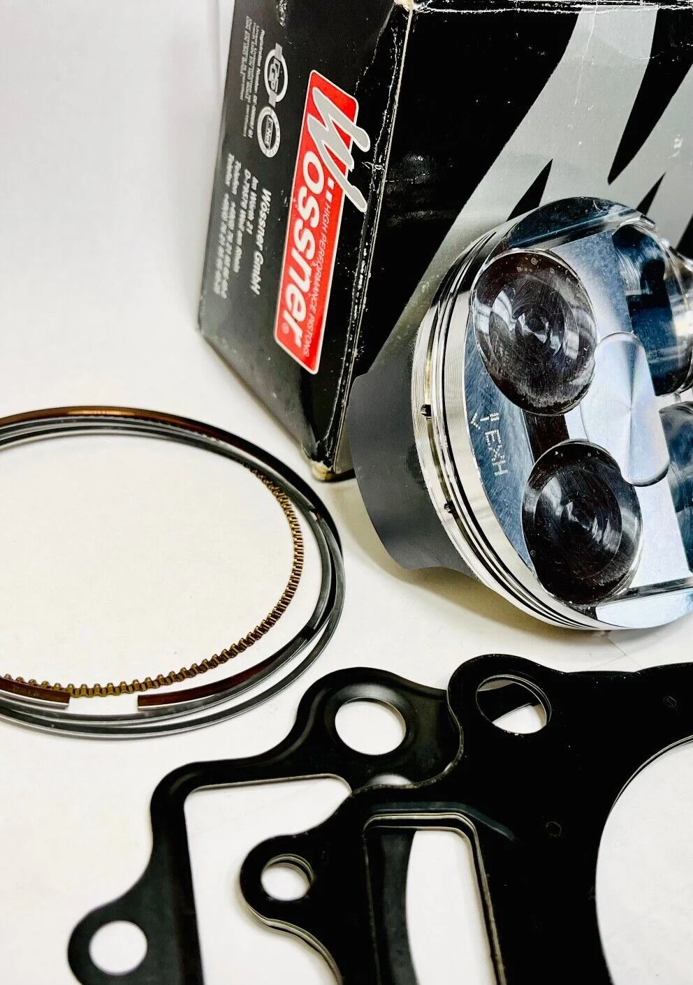 04-09 CRF250R CRF 250R 250X Stock Bore Wossner Piston Gaskets Studs Top End Kit - Image 2