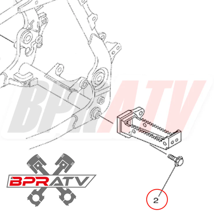 04-09 YFZ450 YFZ 450 TITANIUM Foot Peg Bolts HEX Flange Bolt Upgrade Set Kit (4) - Image 7