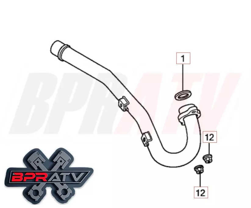 04-21 Honda CRF250R CRF 250R Titanium Head Exhaust Studs Nuts Bolt Gasket Kit - Image 5