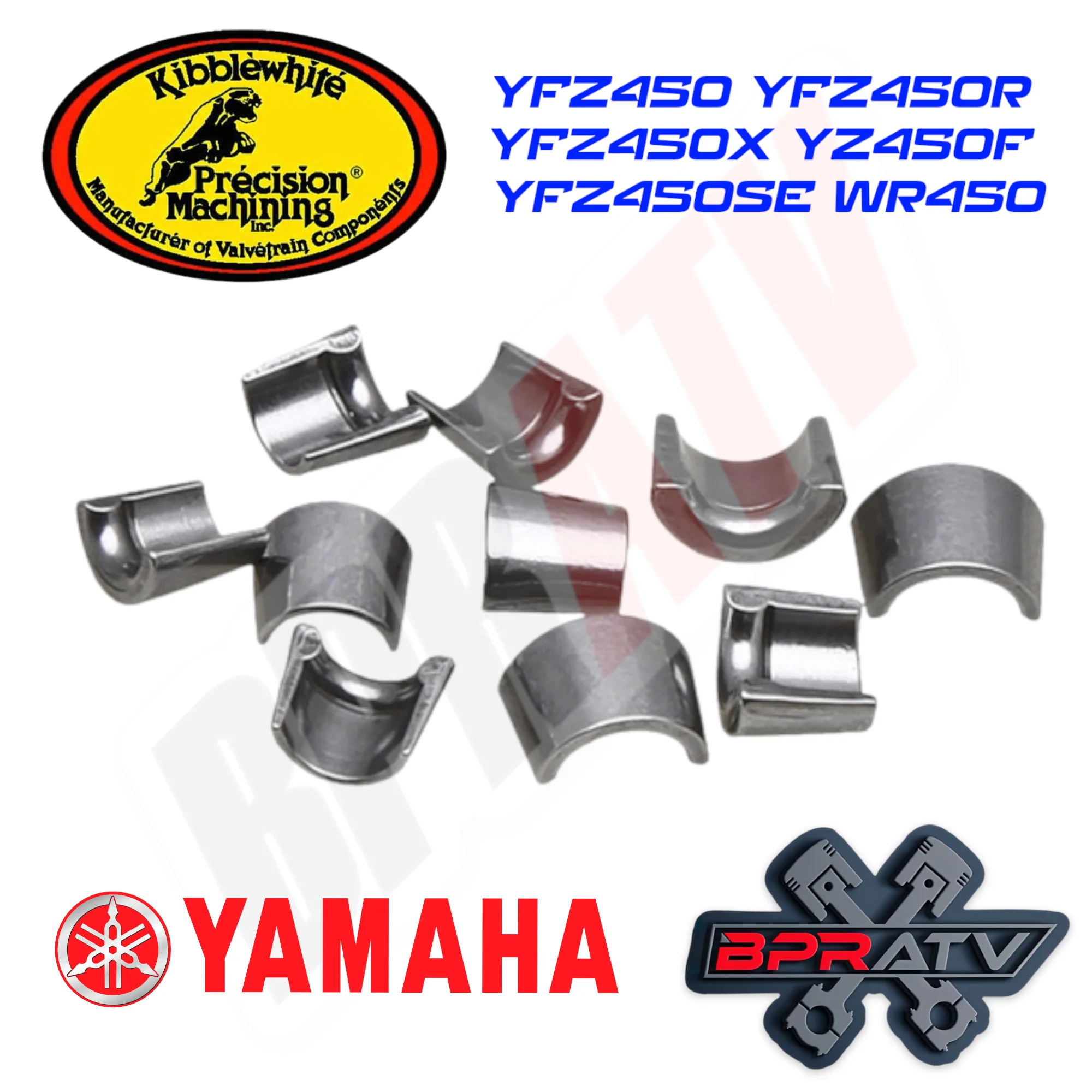 04+ Yamaha YFZ450 YFZ 450 Kibblewhite TITANIUM Valves Springs Kit Seals KEEPERS - Image 3