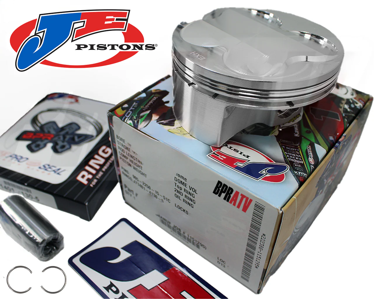 05 06 07 Suzuki RMZ450 RM-Z 450 Big Bore 100mm 12.8:1 JE Piston Kit For Cylinder - Image 2