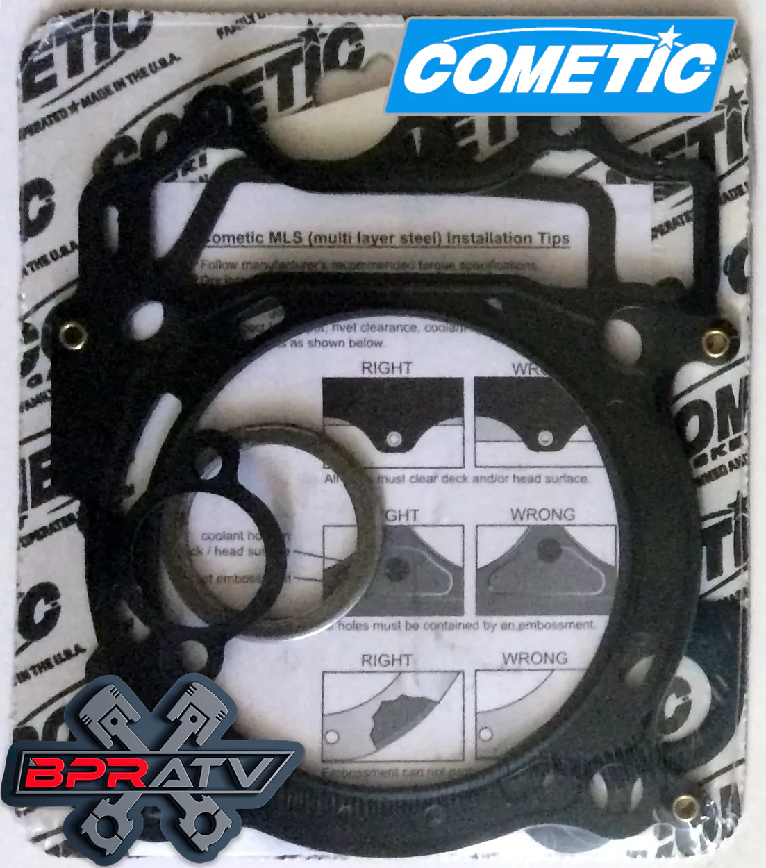 05 06 07 Suzuki RMZ450 RMZ 450 98mm 12.8:1 JE Pump Piston Cometic Top Gasket Kit - Image 4