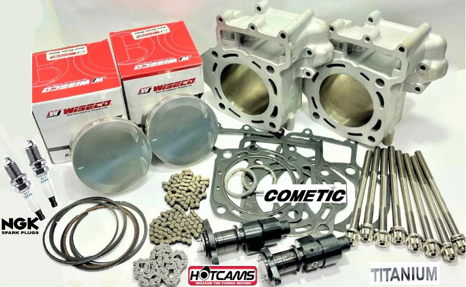 05-11 Brute Force 750 Top End Rebuild Kit Cams Stock Cylinder Assembly Hotcams - Image 3