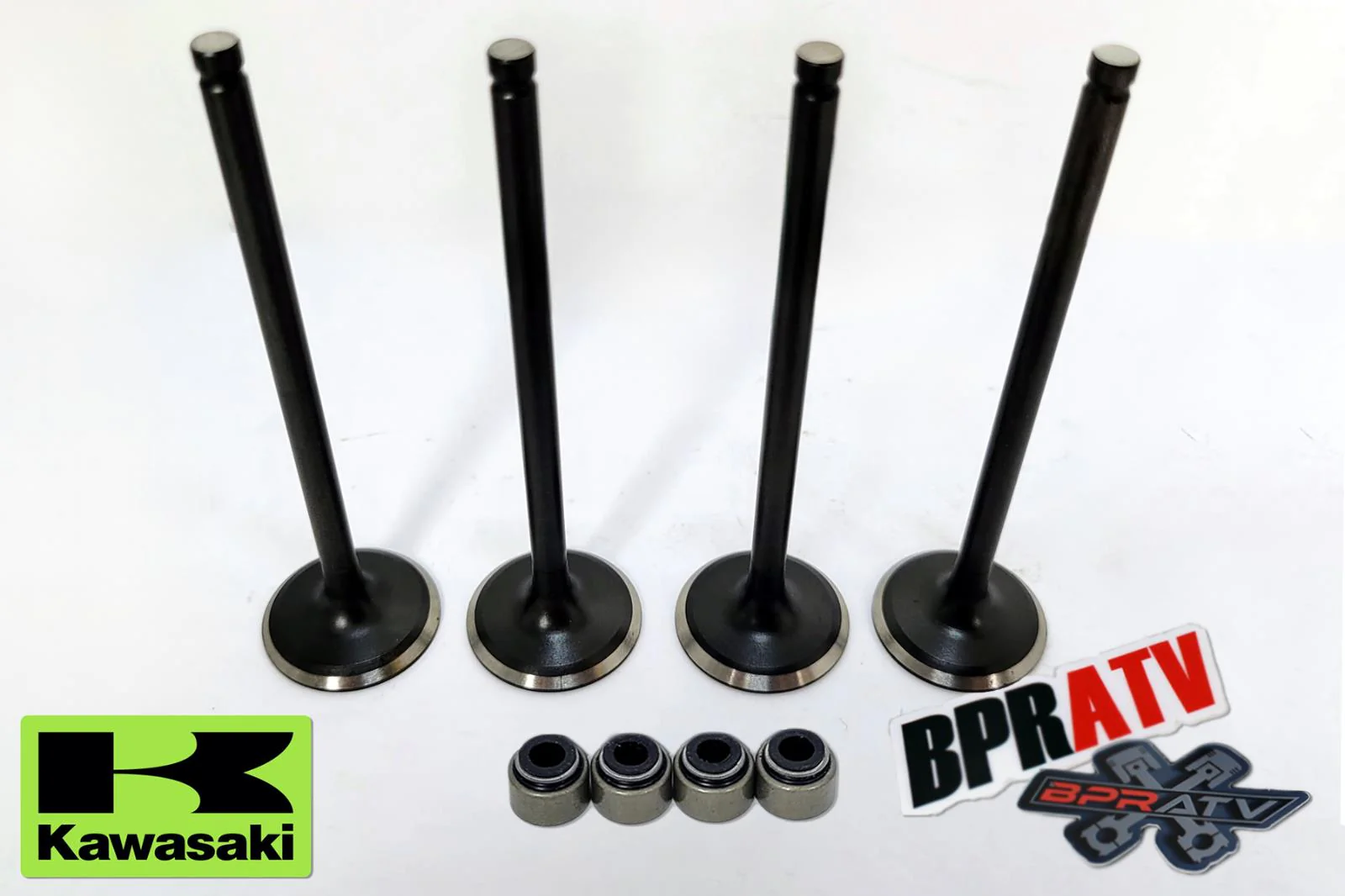 05-13 Kawasaki Brute Force 650 KVF 650 EXHAUST Valves Stem Seals Fix Repair Kit - Image 2