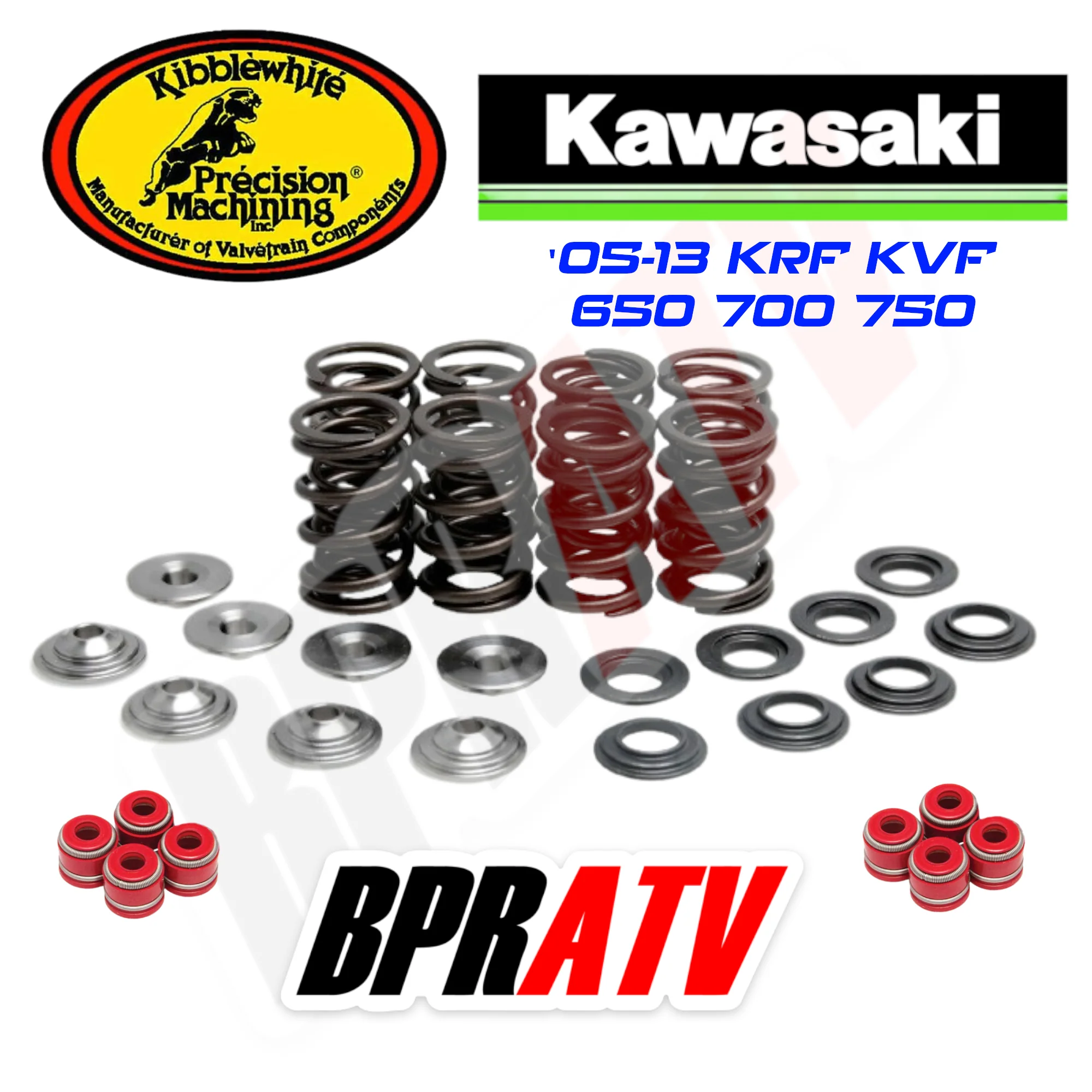 05-13 Kawasaki KRF KVF650 700 750 Kibblewhite Titanium Valve Springs Spring Kit - Image 4
