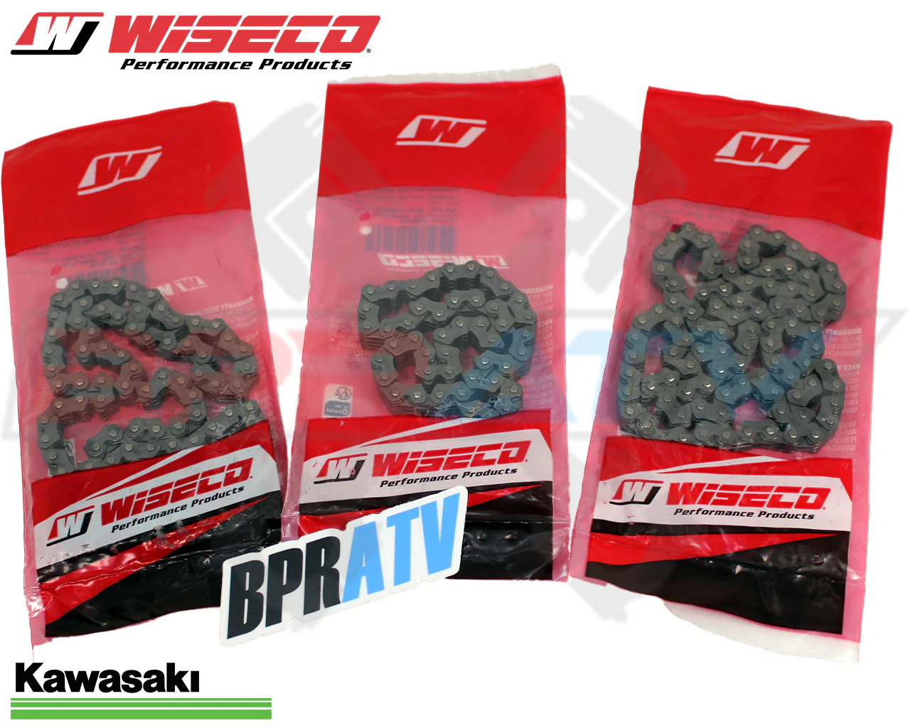 05-13 Kawasaki KVF650 KVF 650 Brute Force WISECO Cam Chains Timing Chain Set Kit - Image 11