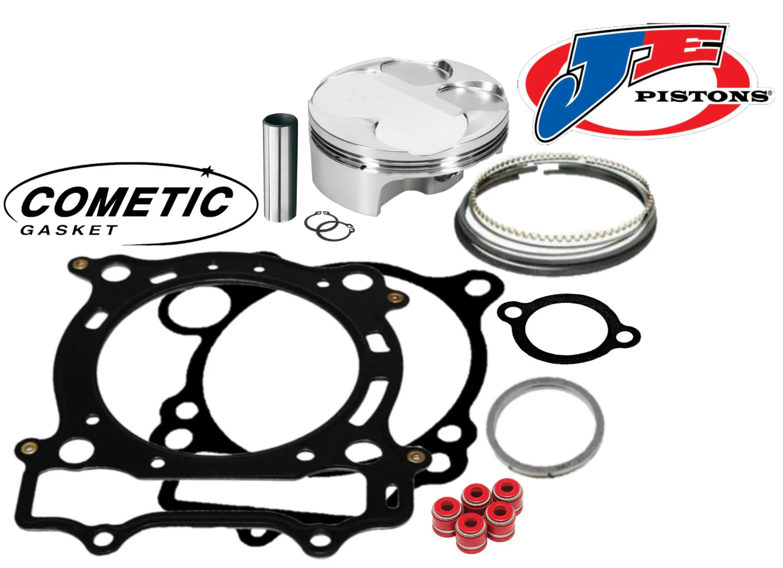 05-13 YZ250F WR250F 80mm Big Bore Piston JE Cometic Gaskets Top End Rebuild Kit! - Image 3