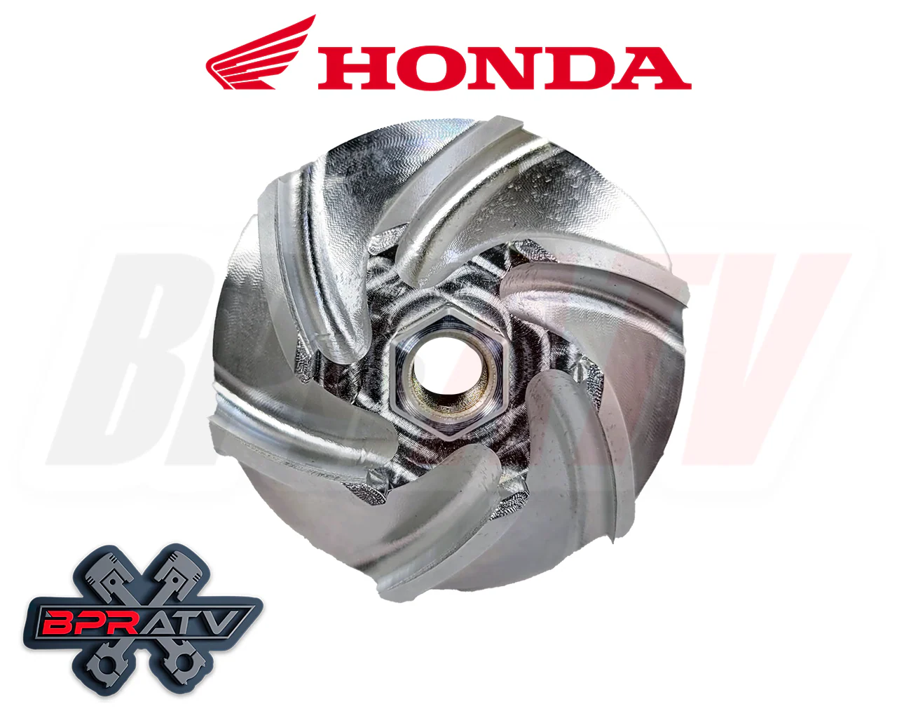 05-17 Honda CRF450X CRF 450X BPR CNC Billet Hi-Flow Billet Water Pump Impeller - Image 4