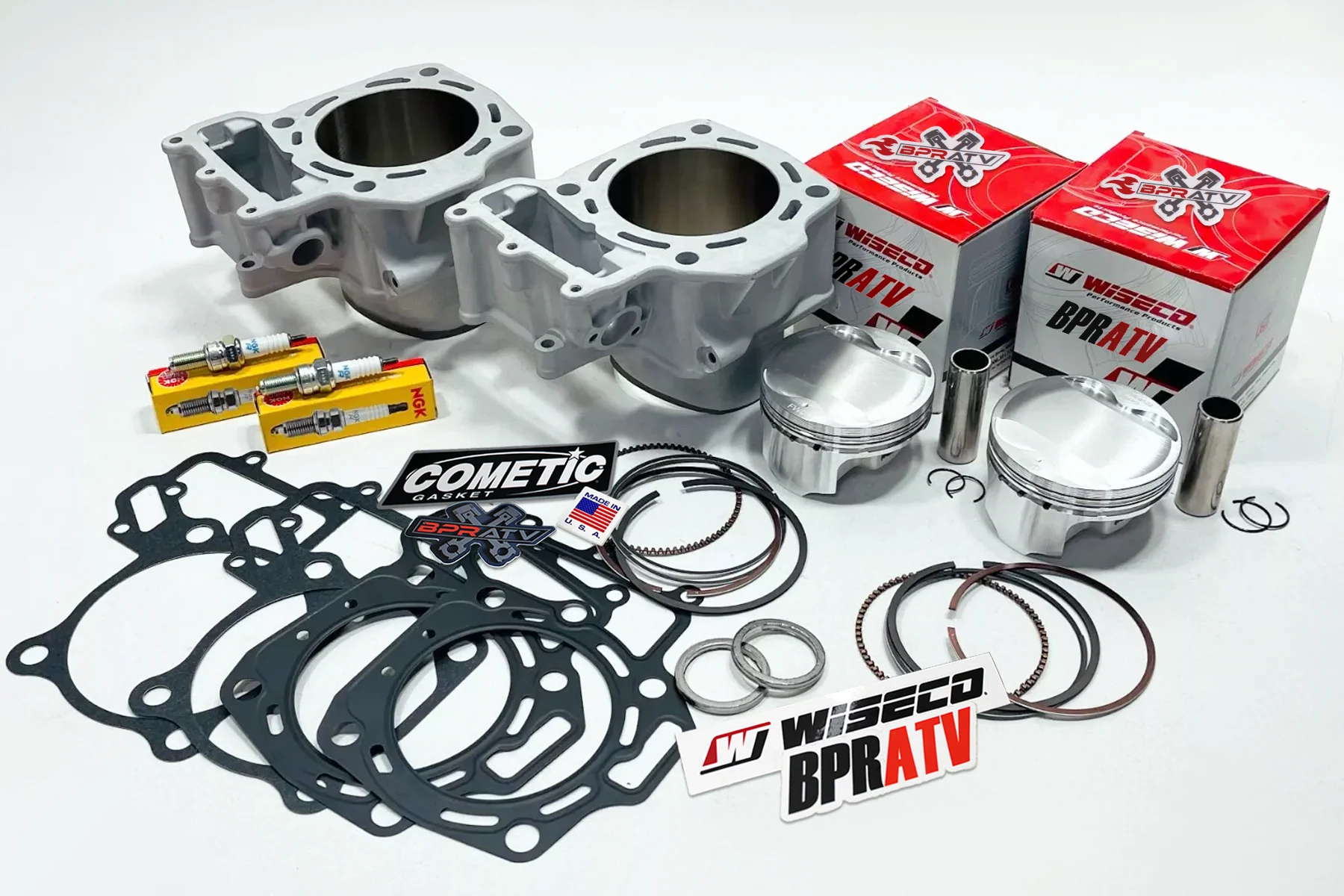 05-24 Brute Force Teryx 750 85mm Cylinders Wiseco Pistons Engine Top End Rebuild