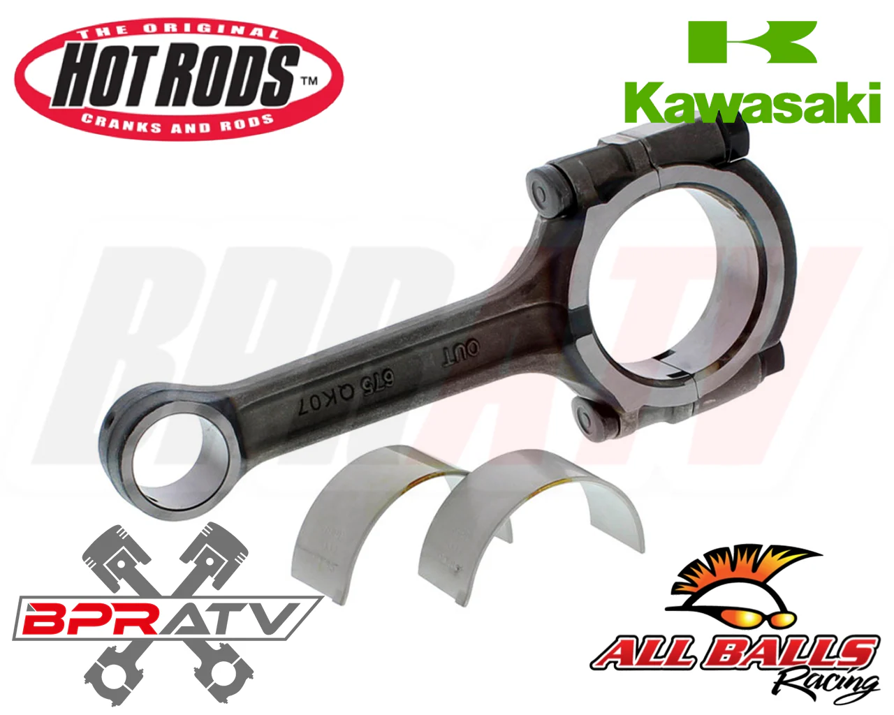 05-25 Brute Force 750 Hot Rods Crank Heavy Duty Replacement Connecting Rods Pair - Image 16