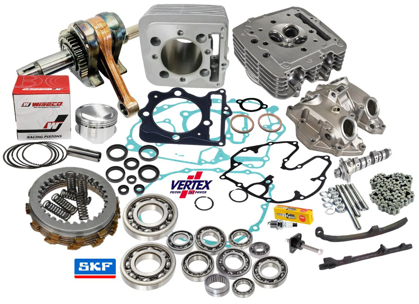 05+ 400EX 400X 87mm Big Bore Rebuild Kit Top Bottom End Motor Engine Repair Redo