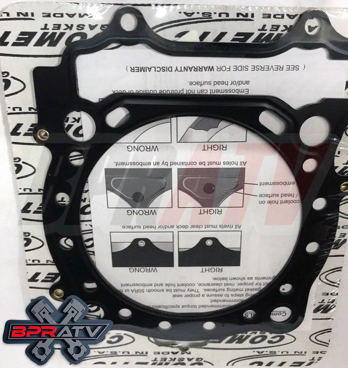 06 07 08 09 LTR450 LTR 450 LT-R450 95.5mm Stock Std Bore Cometic Head Gasket MLS - Image 6