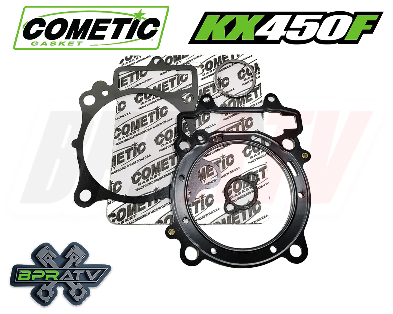 06 07 KX450F KX 450F 96mm OEM Cylinder Wiseco Piston Cometic Top End Rebuild Kit - Image 4