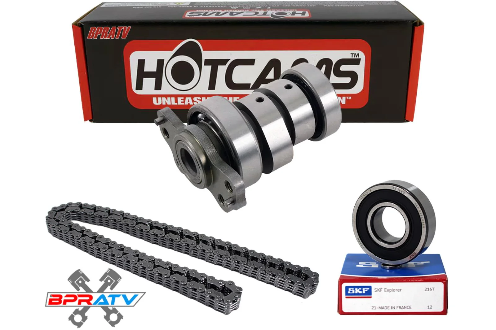 06 07 08 Raptor 700 Hotcams Hot Cams Cam Stage 3 Three Camshaft HD Timing Chain - Image 2