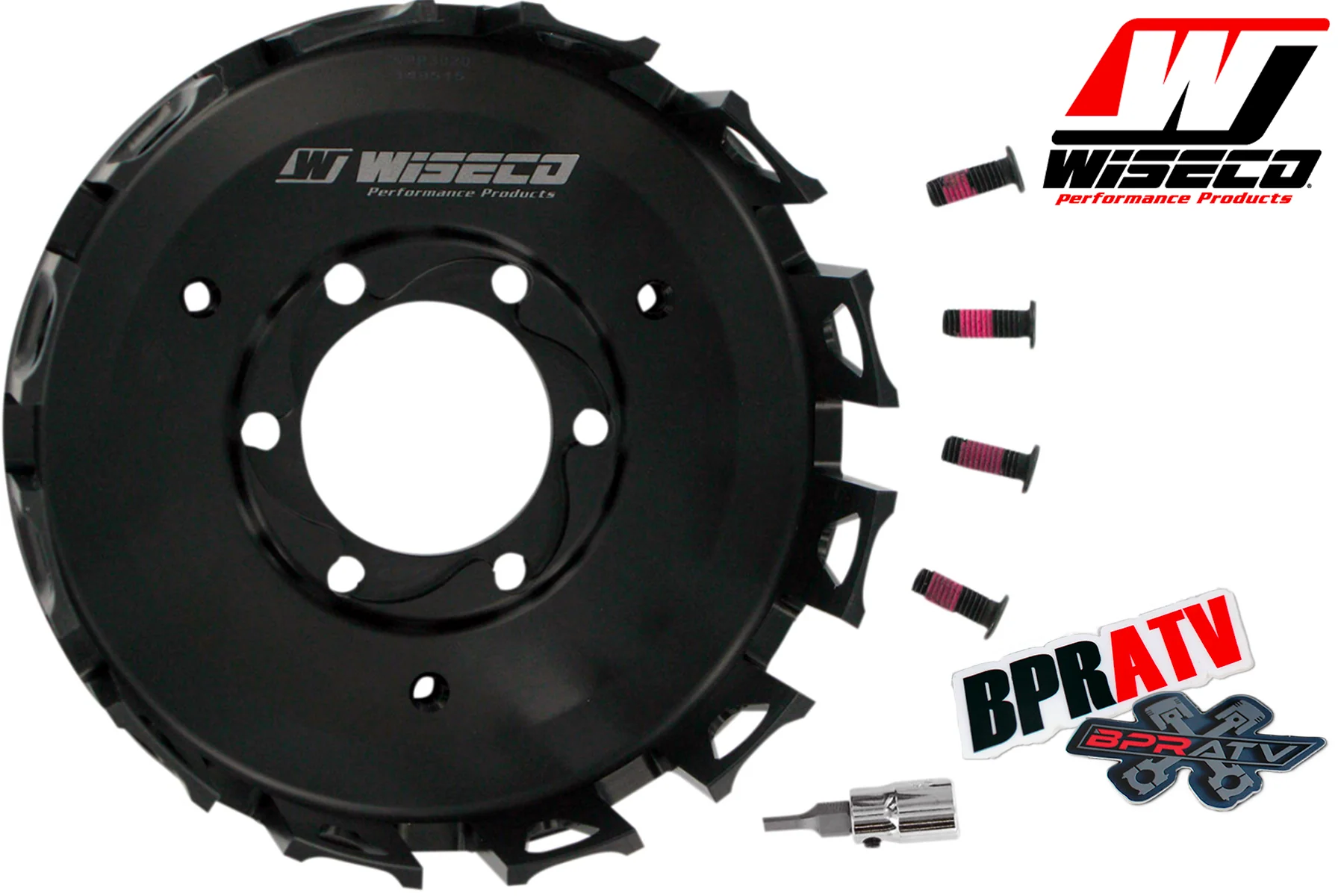 06 07 Polaris Outlaw 500 Wiseco Heavy Duty Forged Clutch Basket Fibers & Springs - Image 6