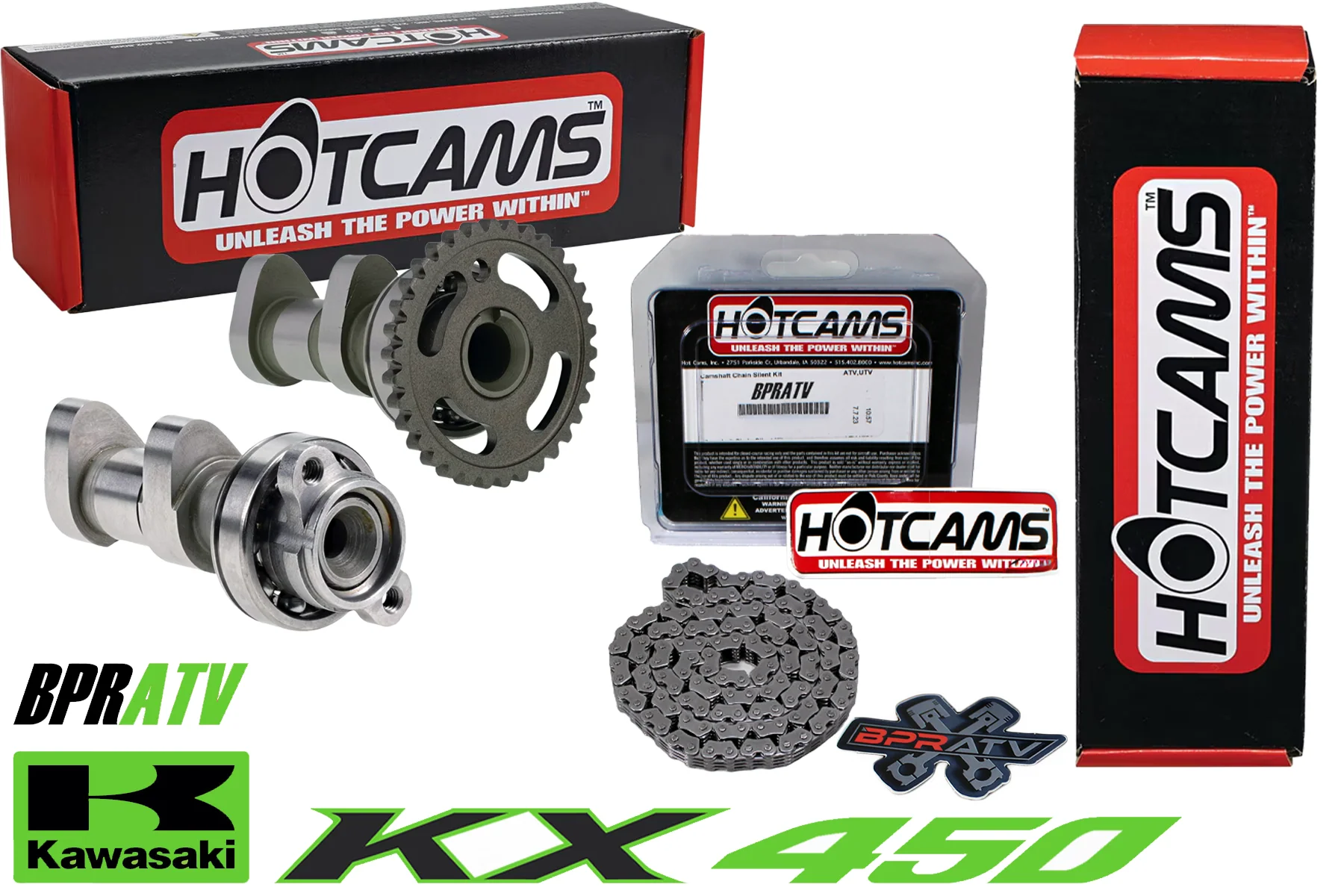 06-08 Kawasaki KX450F KX 450F Hotcams Hot Cams Stage 1 One HOT CAMS Timing Chain - Image 2
