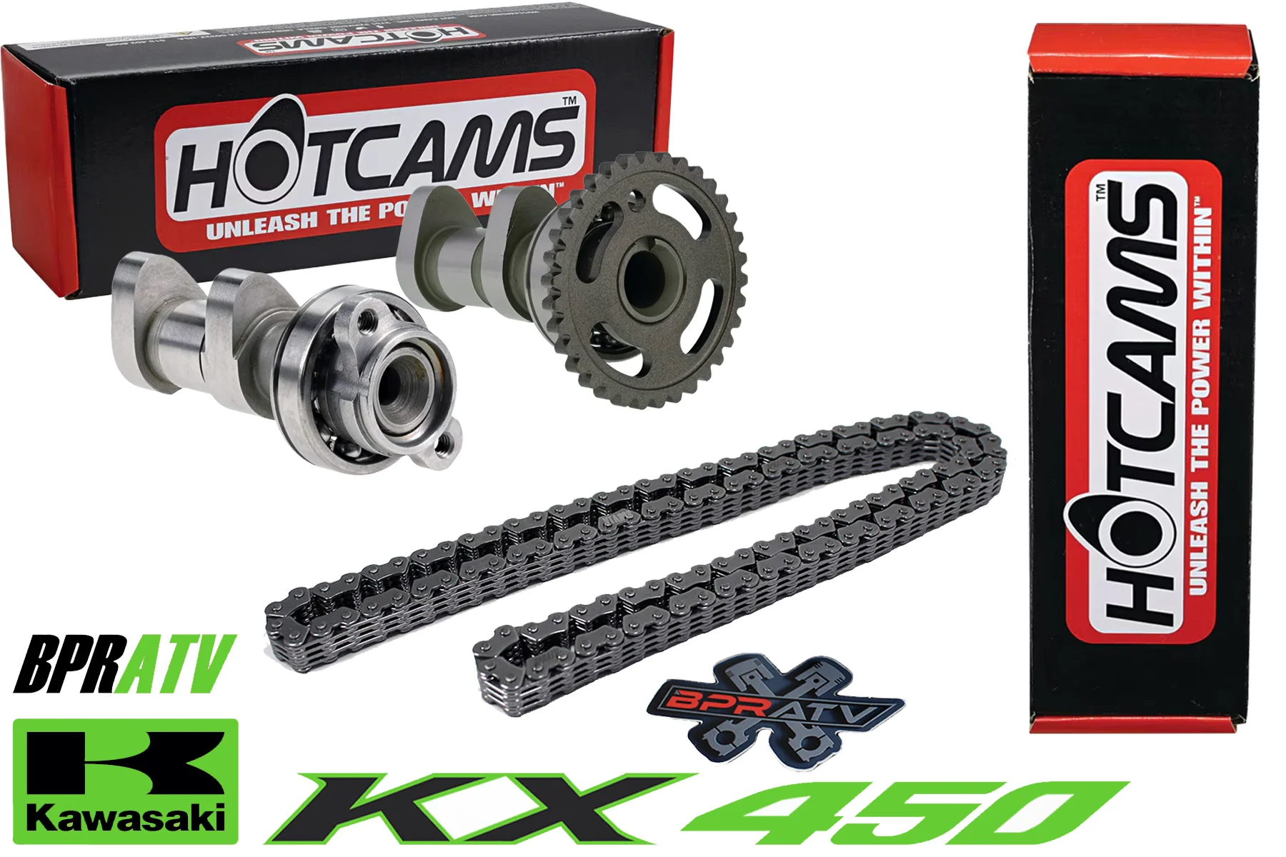 06-08 Kawasaki KX450F KX 450F Hotcams Hot Cams Stage 2 Two BPR Cam Timing Chain - Image 2