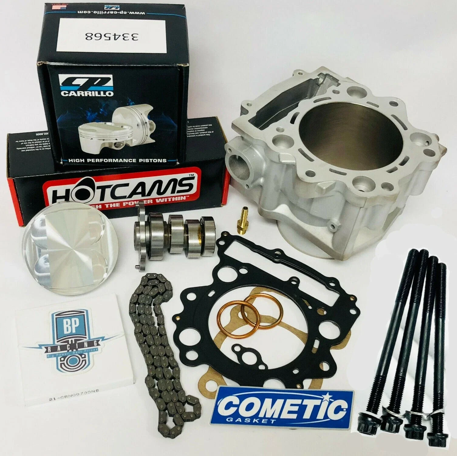 06-08 Raptor 700 Big Bore Kit 105.5mm Cylinder Stage 3 Hot Cams Top End Rebuild - Image 19