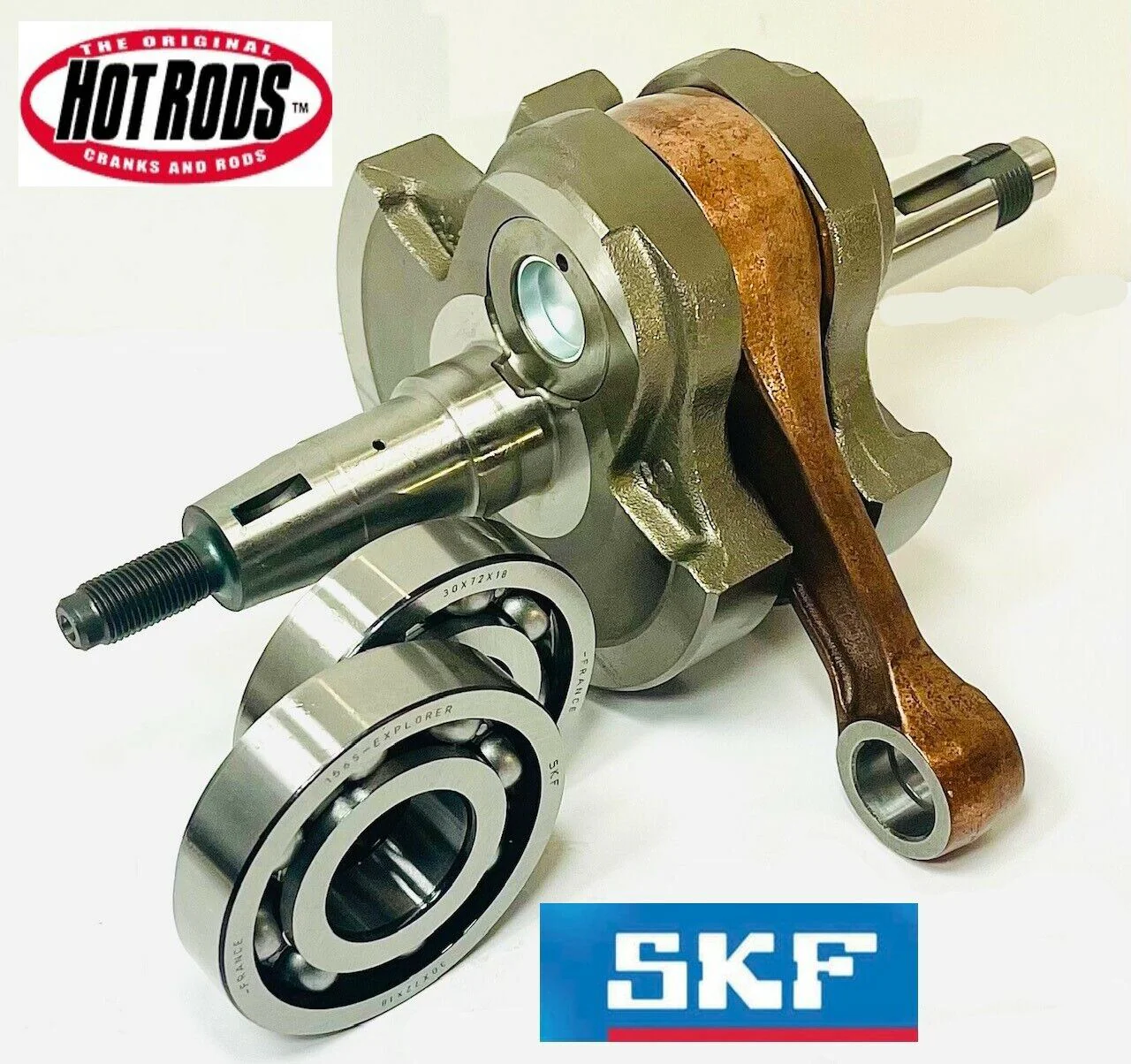 06-09 LTR450 LTR 450 Hot Rods +4mm Stroker Crankshaft & SKF Main Crank Bearings - Image 6