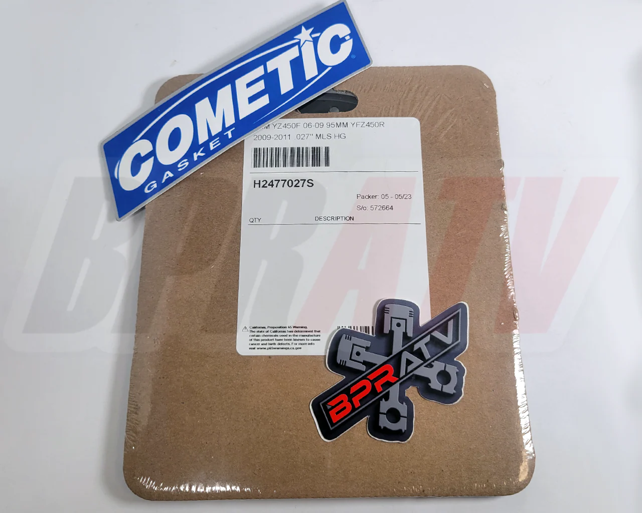 06-09 Yamaha YZ450F YZ 450F 95 mm OEM Stock Bore COMETIC Top End MLS HEAD Gasket - Image 2
