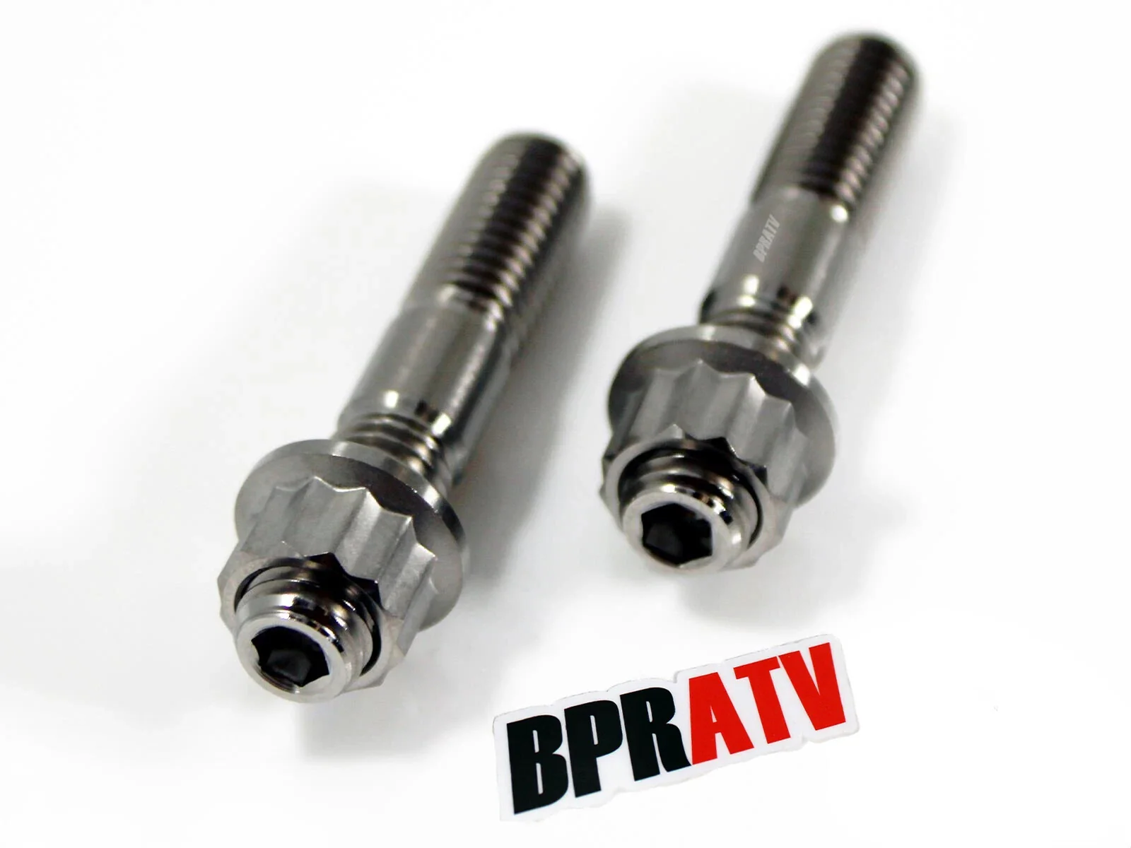 06-14 Grizzly 700 TITANIUM Exhaust Manifold Studs Nuts Head Pipe Stud Gasket Kit - Image 6