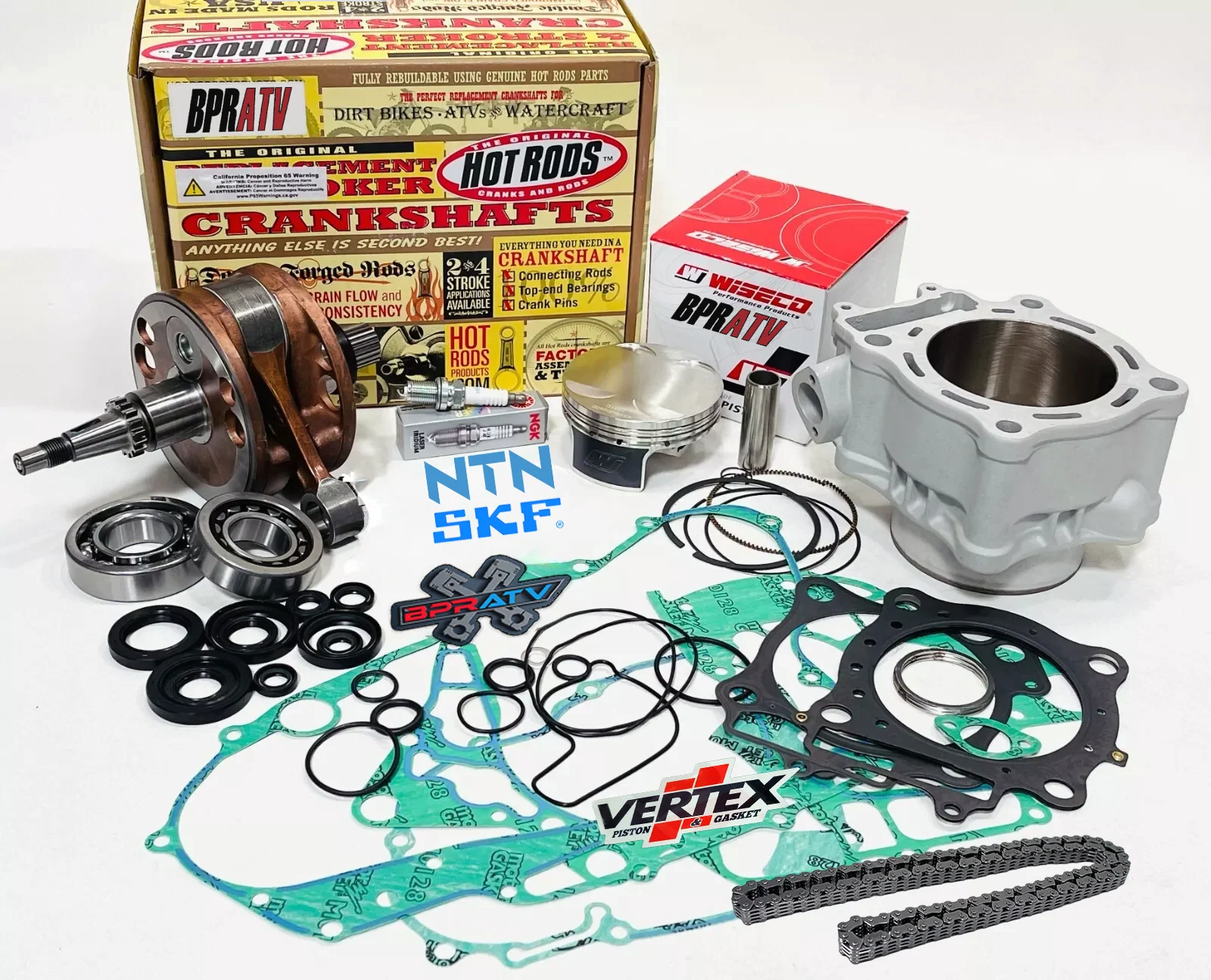 06-14 TRX450ER TRX 450ER 96mm Wiseco Piston Stock Bore Crank Full Motor Rebuild